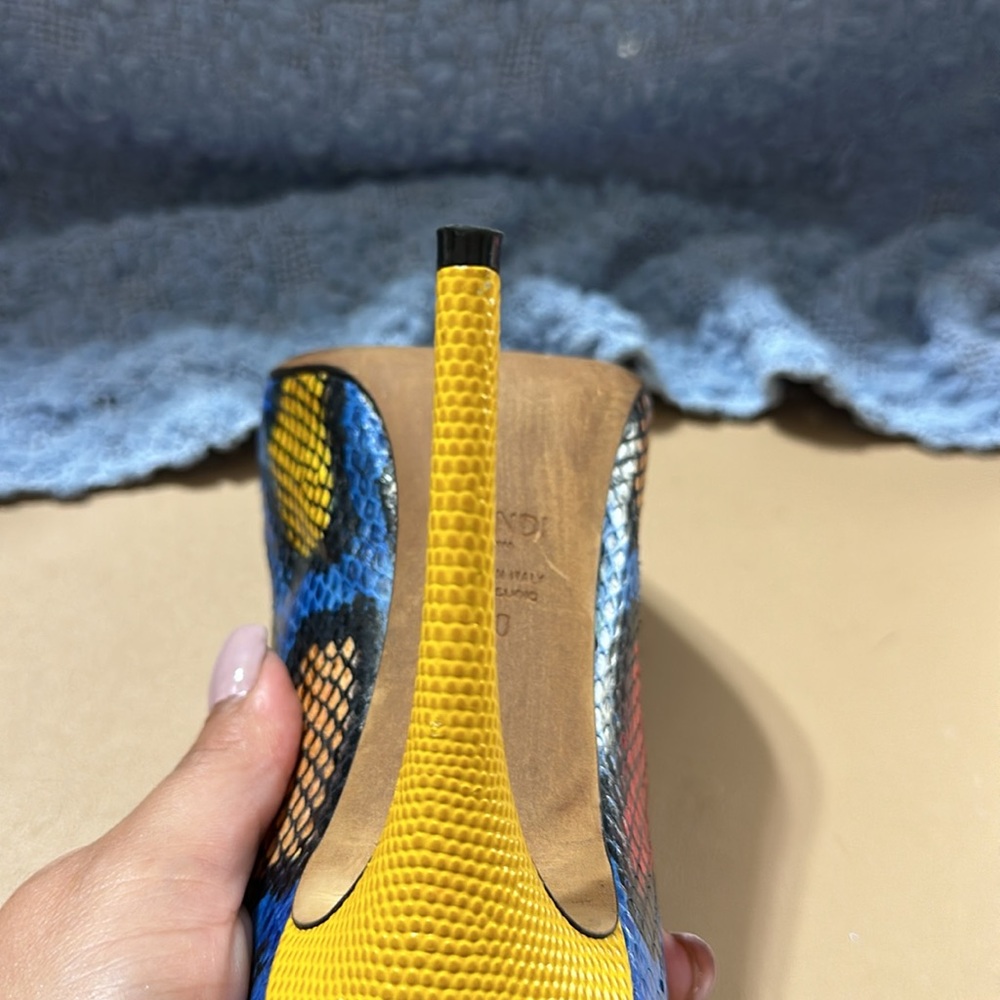 Fendi Multicolor Python Leather Pump - image 7